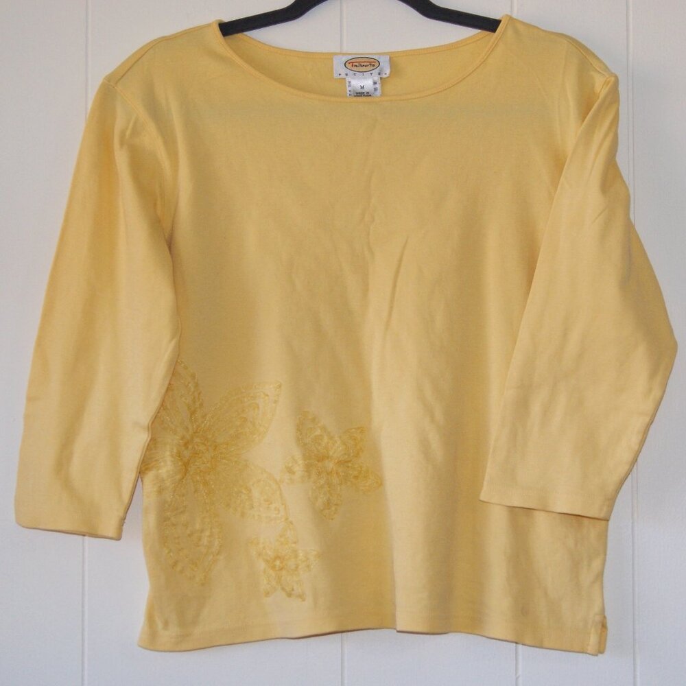 Talbot's Petites || Women's Yellow Cotton Shirt || Size PM